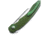 Bestech Knives Fanga Linerlock Folding Knife, 4in Satin D2 Tool Steel Blade, Green G10 Handle, Pocket Clip, Ceramic Ball Bearings, Black Nylon Zippered Storage Case, Green, BG18B
