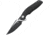 Bestech Knives Ghost Framelock CF Folding Knife, S35Vn Blade With Black Stonewash + Flat Satin, Carbon Fiber And Titanium Handle, 4.53 Inches Closed Length, Ceramic Ball Bearing, Black, BT1905C-2