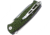 Bestech Knives Grampus G10 Linerlock Folding Knife, 3.5in Satin D2 Tool Steel Drop Point, OD Green Sculpted G10 Handle, Pocket Clip, OD green, BG02B