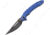 Bestech Knives Irida Linerlock Blue Folding Knife, 3.88 black stonewash finish 154CM stainless blade, Blue G10 handle, BG25C