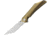Bestech Knives Kamoza Framelock Gold Folding Knife, 3.63 satin finish Bohler M390 stainless tanto bla, Gold titanium handle, BT1911C