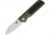Bestech Knives Pebble Linerlock Folding Knife, 3in Stonewash Vg-10 SS Blade, Black/Green G10 Handle, Pocket Clip, Black Nylon Zippered Storage Case, Black/Green, BG07A
