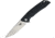Bestech Knives Spike Linerlock Folding Knife, 3.75in 12C27 Sandvik SS Drop Point, Black Glass Filled Nylon Handle, Pocket Clip, Stonewash And Satin Blade, Black, BG09A-2