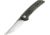 Bestech Knives Swift Linerlock Folding Knife, 3.5 D2 tool steel blade, Black canvas micarta handle, BG30B-2