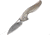 Bestech Knives The Reticulan Framelock Gray Folding Knife, 2in Damascus Steel Drop Point, Gray Anodized Titanium Handle,Ceramic Ball Bearings, Black Kydex Neck Sheath, Gray, BT1810K
