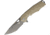 Bestech Knives Toucan Linerlock Beige Folding Knife, 3.5in Gray Finish D2 Tool Steel Blade, Beige G10 Handle, Thumb Pull, Pocket Clip, Beige, BG14C-2