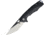 Bestech Knives Toucan Linerlock/ Folding Knife, 3.5in D2 Tool Steel Blade, Black G10 Handle, Thumb Pull, Pocket Clip, Satin And Black Blade, Black, BG14A-2