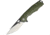 Bestech Knives Toucan Linerlock Folding Knife, 3.5in D2 Tool Steel Blade, Green G10 Handle, Thumb Pull, Pocket Clip, Black/Satin Blade, Green, BG14B-2