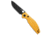 Bestechman Bestechman Angry Owl Button Lock Knife Yellow G-10 3.25" Black PVD BMK12A-2, Yellow, D2, adult, BHQ-212848