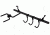 Big Game Treestands Hub-Style Bow Rack, Black HGB100