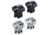BKL Technologies 1in Long Double Strap Dovetail Rings, 200 Series, BKL-263, Black, Silver