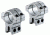 Model 263 1in Long Double Strap Dovetail Rings,Silver