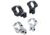 BKL Technologies Model 274 0.6in Offset Dovetail Rings, Black, Silver