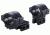 Model 278 1in Long Double Strap Offset Dovetail Rings,Matte Black