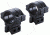 Model 301 1in Long Double Strap Dovetail Rings,Matte Black, EDEMO2