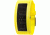Black Dice Guru Watch - Yellow Rubber Strap, White/Black Display BLABD-044-08
