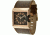 Black Dice Solo Men's Watch - Gold Case, Brown Dial, Brown Leather Strap BLABD-058-04