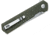 Black Fox Revolver Folding Knife, 3.54in, D2, Micarta Green Handle, 01FX889