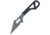 Black Fox Spike Fixed Blade Knife, 1.63 gray finish 440C stainless Wharncliffe blade, Black G10 handle, 02FX172