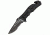 Black Legion Skull Rescue Folding Pocket Knife,4.5in Closed,Partially Serrated Drop Point Stainless Steel Blade,Black ABS Handle BV271