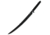Black Ronin Samurai Sword, 18in Blade w/Shoulder Scabbard