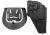 BlackHawk CQC SERPA Holster w/ Belt Loop and Paddle, Right, Matte Black, Taurus Judge, 410544BK-R