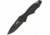 BlackHawk Hornet Folding Knife, 3.25in, D2 Tool Steel, Plain Edge, Sideliner G-10 Handle, Black, BH15H201BK