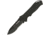 BlackHawk Point Man Folding Knife, 3.38in, D2 Tool Steel, Partial Serrated, Sideliner G-10 Handle, Black, BH15PM211BK