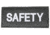Blackhawk Safety Patch (White on Black)
