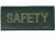 Blackhawk! Green on Black Safety Patches 90IN05