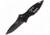 BlackHawk Small Button Lock Folding Knife, 3.25in, D2 Tool Steel, Plain Edge, Reinforced Nylon w/ 420J Stainless Steel Liners Handle, Black, BH15M201BK
