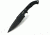 Blackhawk Tatang Black Fixed Blade, Combo, Black FRN Handle, Sheath BH-15TT10BK