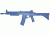 Blueguns GALIL Training Long Gun, Blue, FSGALIL