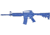 Blueguns Colt M4 Training Guns, Unweighted, w/o Light/Laser Attachment, Rifle, Open Stock, 14in Barrel, Blue, FSM414