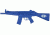 Blueguns Training Long Gun, H&K HK53 Closed Stock, Blue, FSHK53CS