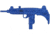 Blueguns Uzi Submachine Gun Training Guns, Not Weighted, No Light/Laser Attachment, Rifle, Blue, FSUZI