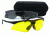 Bob Allen SG1000 Wrap-Around Glasses, Small, Grey-Yellow-Clear Lenses 40128