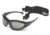 Body Specs BSG-3 Single Vision Prescription Sunglasses, Black Shiny Frame, BSG-3 BLACK SHINY FRAME.13SV