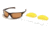 Body Specs Moons Sunglasses, Metallic Brown Frame, Brown/Clear/Yellow Lens, MOONS METALLIC BRW FRAME.2
