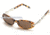 Body Specs Ms.Honi Sunglasses w/ Demi Frame and Brown Lenses