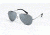 Body Specs Silver Frame Teardrop Metal Aviator Sunglasses