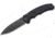 Boker 01BO796 Intention II 3.35 Folding Dagger Plain D2 Steel Blade Black G10