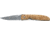 Boker Da Fox Voyager Damascus Folding Knife, 2.95in, Brown, 2499DA