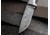 Boker Plus M-One Damascus Fixed Blade Knife, 7.63in Overall, 3.5in Damascus Steel Blade, Ebony Wood Handle, Black Leather Belt Sheath, 02BO090DAM