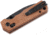 Boker Plus Rockstub Axis Lock Brown Folding Knife, 3.63in, Black Stonewash, 440 Stainless Steel, Drop Point Blade, Brown Canvas Micarta Handle, 01SC710