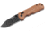 Boker Plus Rockstub Axis Lock Brown Folding Knife, 3.63in, Black Stonewash, 440 Stainless Steel, Drop Point Blade, Brown Canvas Micarta Handle, 01SC710