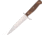 Boker Trench Knife, 5.63 carbon steel blade, Brown wood handle, 121918