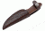 Boker Arbolito Pine Creek Fixed Blade Knife, 3.63 in, T6MoV, Guayacan Ebony Wood, Brown, w/ Sheath 02BA701G