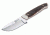Boker USA Arbolito Skinner Stag Fixed Blade Hunting and Outdoor Knife, 3 1/4in  w/ Leather Sheath 02BA338H