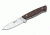 Arbolito Dano G 4In Fixed Blade Knife,Guayacan Ebony w/Argentinean Leather Sheath
